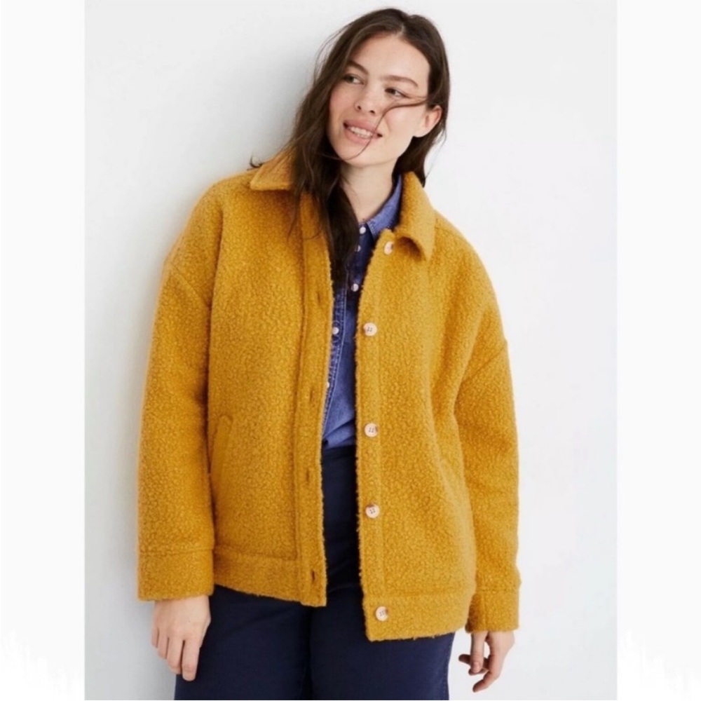 Madewell boiled wool look cardigan jacket XS